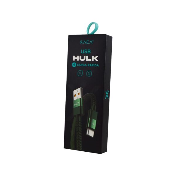 CABLE USB HULK TIPO C VERDE