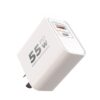 ADAPTADOR-CARGADOR 220V HYPER 5,4A 1USB + 1TC XAEA BLANCO
