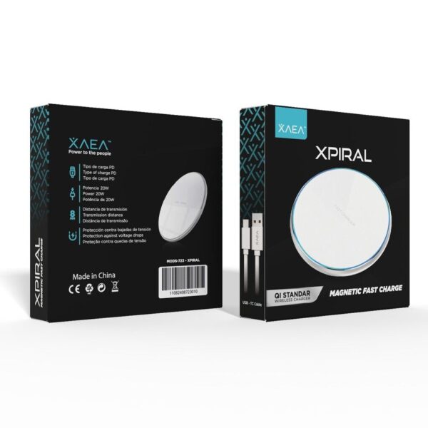 CARGADOR WIRELESS XPIRAL XAEA BLANCO