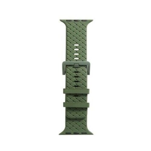MALLA RELOJ MODS-766 SILICONA TRENZADA 38 VERDE