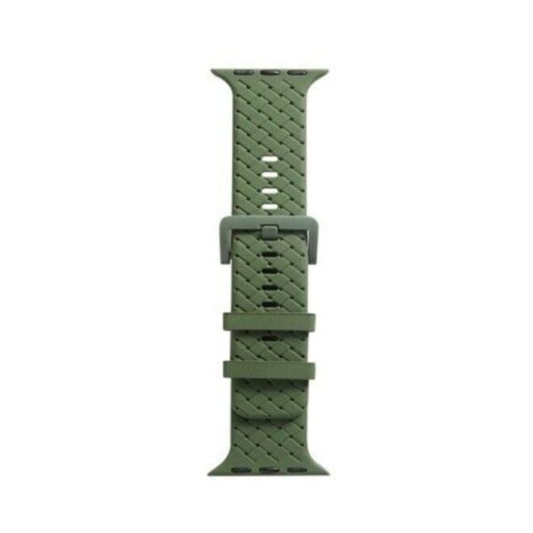 MALLA RELOJ MODS-766 SILICONA TRENZADA 38 VERDE